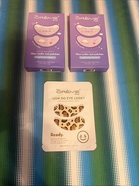 The Crème Shop Klean Beauty Fiber Under Eye Patches - Lavender set of 2